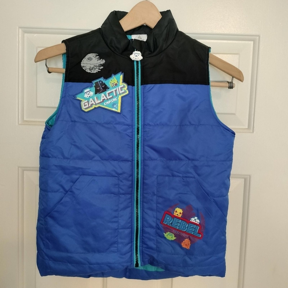 Disney  Star Wars Youth Galactic Empire Puffer Vest Size 9/10